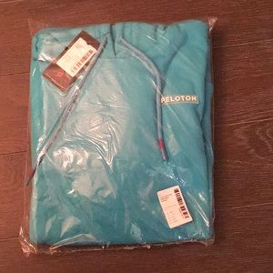 NWT Peloton Teal Hoodie Size L